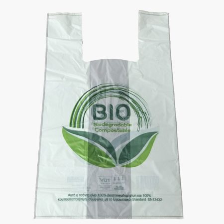 Οικολογικές σακούλες φανελάκι βιοδιασπώμενες 27X45